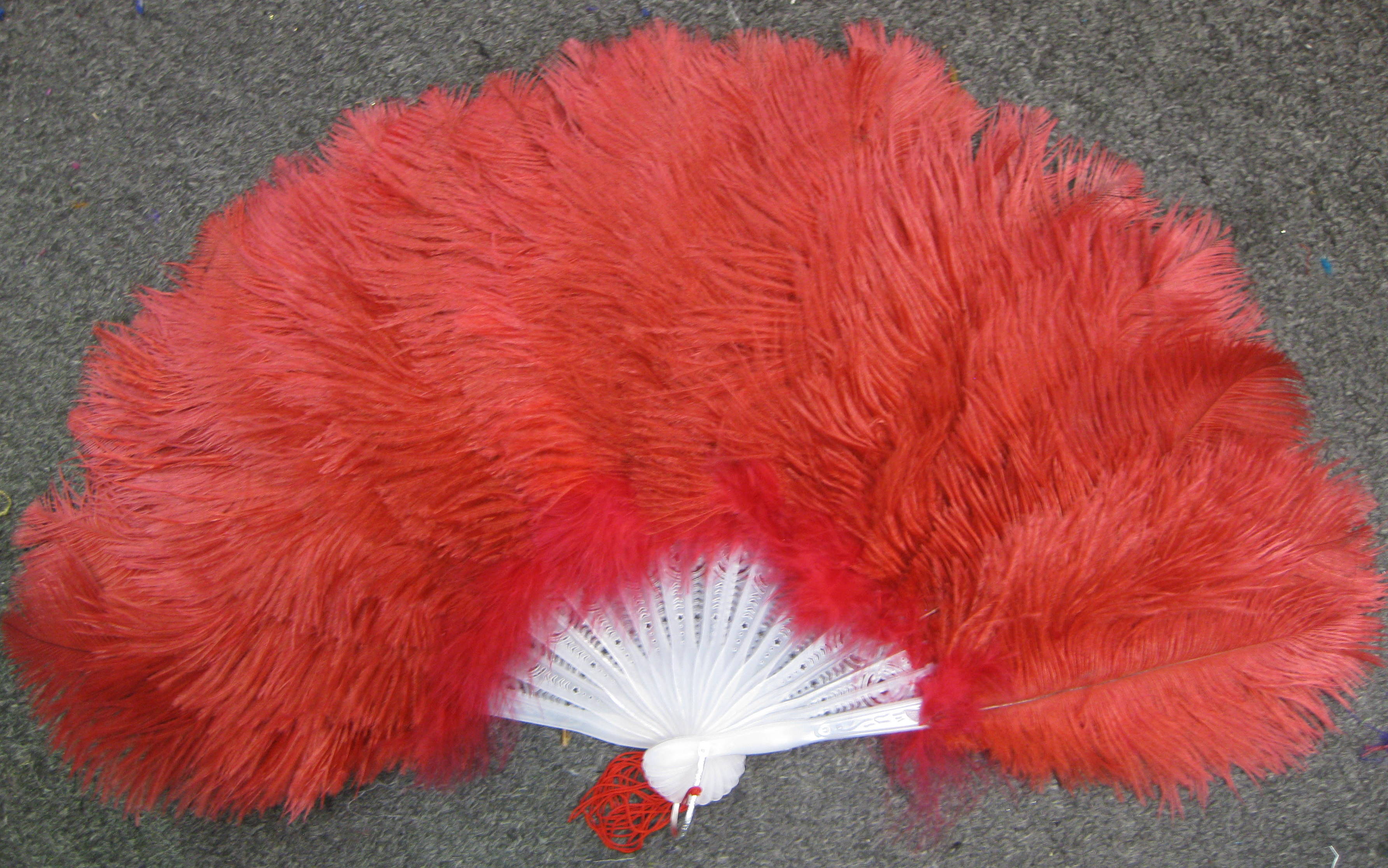 OSTRICH FEATHER FAN (small)